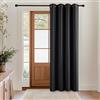 KGORGE Tenda Oscurante ad Anelli 1 Pezzo Tende Termiche Isolanti Camera da Letto Decorazine Curtain Moderne per Soggiorno e Salotto L 140 x A 210 CM, Nero
