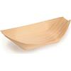 KICKKICK 100 Barchette Monouso da Portata in Legno di Bambù di Prima Qualità - 11.5 x 7 cm - Barchetta per Snack, Stuzzichini, Sushi, Antipasti, Finger Food - Eleganti e Biodegradabili al 100%