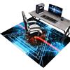 KQIEJUY Tappeto per Sedia Gaming Tappetino per Sedia da Ufficio per Pavimenti Duri Rettangolare Tappeto Gaming Ufficio Pavimento Antiscivolo Protettivo Tappetino di Protezione per Pavimento 120 x 140 cm