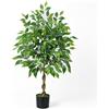 Fairblo Albero di Ficus Artificiale 120 cm Piante Finte da Interno Pianta Finta Ficus Benjamin con Vaso Albero Finto Grande per Salotto Giardino Balcone Ufficio e Decorazioni Interne ed Esterne