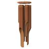 Nalulu Campanelli a vento classici in bambù, per esterni e esterni, in legno, medi, realizzati a mano con toni profondi calmanti, decorazione per la casa o regalo per ogni occasione v2