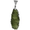 Starborn Ciondolo in argento sterling reale Moldavite 20-30 carati allungato
