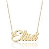 UMAGICBOX Collana con nome personalizzato squisito | 14 stili di polizia a scelta | ciondolo in acciaio inossidabile placcato oro 18 K e argento Sterling da personalizzare | idea regalo originale da