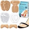 LEOLAMVAED Cuscinetti Metatarsali Donna, Cuscinetti per Piedi Riutilizzabili Sollievo dal Dolore e Comfort per Tutto il Giorno, Cuscinetti Piedi per Tacchi Lavabili, Taglia Unica (10 Pezzi in un Set)