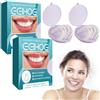 FARYODI Protesi dentate in silicone per denti finti, 2 pezzi, kit per protesi dentali morbide per protesi dentali superiori e inferiori