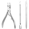 Burmirox Tronchesino Unghie Piedi Professionale, Tronchesi per Cuticole，Tronchese Unghie Acciaio Inox in Acciaio Inox,per Unghie Spesse, con Funghi, Incarnite