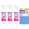 Generico Floral Profumatore Multiuso 3 Spray con Panno Magico Movida - Maxi Kit Pulizia Casa con Profumo Floreale Intenso e Superfici Sempre Brillanti