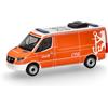 Herpa modellino auto Mercedes-Benz Sprinter 18 minibus tetto basso Feuerwehr Düsseldorf, miniatura in scala 1:87, pezzo da collezione, Made in Germany, modello in plastica