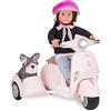OG DOLLS Our Generation BD37389Z - Scooter Sidecar per bambole, rosa