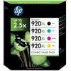 HP 4 cartucce originali HP 920XL per Officejet 6000, 6000 Wireless, 7000 Wide Format Printer, 6500 All-in-One, 6500 Wireless All-in-One / 1 CD975AE nero, 1 CD972AE ciano, 1 CD973AE magenta, 1 CD974AE giallo