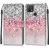 Feyten Cover per Oppo A15/A15s, Custodia in Pelle Oppo A15/A15s, Flip Custodia Pelle PU con [Magnetica][TPU Antiurto][Supporto Stand] Cover a Libro Portafoglio per Oppo A15/A15s (Bling)