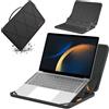 Smatree MS89 Custodia protettiva rigida in EVA con stand compatibile per 16 pollici Samsung Galaxy Book5/4/3 Pro or 360, per Samsung Galaxy Book4 Edge/Book4 Ultra/Book3 Ultra Laptop