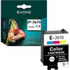 EVOKE 2670 Inchiostro compatibile con Epson WF-100W WF-110W T2661 T2670 Tricolore 200 pagine 7 ml