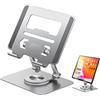 WOKICOR Supporto per Laptop Girevole a 360°, Portable Foldable Adjustable Laptop Stand, Supporto per Computer Portatile in Alluminio, Ventilato Porta Computer Compatibile per laptop fino a 17 pollici