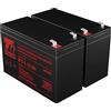 T6 Power Batteria per Eaton Ellipse MAX 1500, VRLA, 12 V