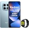 XIAOMI Redmi Note 15 5G - Smartphone, 8+256 GB, Schermo AMOLED FHD+ da 6,77, Snapdragon 6 Gen 3, fotocamera da 108 MP, batteria da 5520 mAh, Glaciar Blu, Orologio Smart Incluso