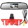 fodacao Telecamera posteriore HD 170° per auto furgone, ricambio per Fiat Qubo Fiorino 225 berlina Kombi/Punto/Hragheck 199/Citroen Nemo/Peugeot Bipper AA Tepee (telecamera posteriore + specchio)