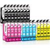 Clywenss 20-Pezzi 603XL Cartucce d'inchiostro Compatibili con Epson 603 XL per Expression Home XP-2100 XP-2105 XP-2150 XP-2155 XP-3100 XP-3150 XP-3155 4100 4150 WorkForce WF-2810 WF-2820 WF-2830 DWF