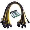 Transplant Modulo di alimentazione breakout board per HP 750 W 1200 W PSU server conversione di potenza + 12 pz 6 pin a 8 pin cavo di alimentazione per BTC