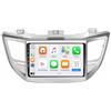 Generico Car Navigazione per Hyundai Tucson 2015-2018 Android 15 9 Pollici Car Stereo Wireless Carplay Android Auto Per, 8 Core 6G+128G