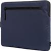 Incase Manicotto compatto per laptop con nylon di volo, custodia per MacBook Pro e laptop da 16 pollici - Custodia sottile per computer con fodera in pelliccia sintetica, tasca frontale per accessori