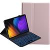 YKWXSC Cover con Tastiera per Xiaomi Redmi Pad 2 Tablet 11 Pollici, Disposizione ltaliana con 7 Colori Illuminato Senza Fili Staccabile Custodia, Rosa