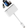 Aksenli Lettore Schede USB C a SD Micro SD(4 in 1)Adattatore USB per iPhone 16 15 Pro Max per iPad Macbook OTG 3.0 Cavo per Apple Memoria Fotografica Macchina TF Card Reader Type C Caricatore Adapter Android