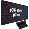 Ferocity Tappetino per mouse da gaming personalizzabile | Mousepad su misura 450×400 mm deskpad | 3 mm | Idea regalo per gamer, amici con testo o immagine personalizzati | Sottomano da scrivania [167]