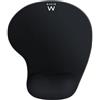 Ewent - Tappetino per Mouse di Gel Morbido - Con Gomma Antiscivolo e riposapolso - Offre Maggio Precisione - Disegno Ergonomico - Dimensioni 240 x 21 x 212 mm - Colore Nero