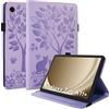 LSPCASA Custodia per Samsung Galaxy Tab A11+/A11 Plus 11 pollici 2025, SM-X230, SM-X235, SM-X236B, in pelle PU, con funzione leggio, scomparti per carte di credito, viola