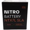 Nitro YTX7L-BS GEL - N-YTX7L-BS GEL AGM chiusa, Schwartz, dimensione Na