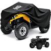 XYZCTEM Copertura impermeabile per ATV, resistente, colore nero, protegge 4 ruote da neve, pioggia o sole (nero, 208,3 cm)