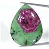 Handmade 69,10 Cts Rubino Naturale In Zoisite Cabochon Pera Pietra Preziosa 29x38x6mm