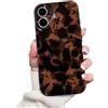 Altartar Custodia per iPhone 17 Cellulare 6.9 ",Leopardo Custodia protettiva per ragazze Ultrasottile Custodia in Silicone Marrone Leopardo Estetico Morbido TPU Sottile per Cover Donne-03