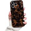 Altartar Custodia per iPhone 17 Pro Max Cellulare 6.9 ",Leopardo Custodia protettiva per ragazze Ultrasottile Custodia in Silicone Marrone Leopardo Estetico Morbido TPU Sottile per Cover Donne-03