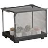 Generic Mini pianta da serra, piccola casa da giardino per interni, 61 x 40 cm, accessorio per giardinaggio, riparo per piante con design di ventilazione, strumento di agricoltura urbana per patio e