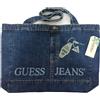 Stray Kids HYUNJIN GUESS JEANS Coreano Ufficiale Denim Tote Bag Set Portachia...