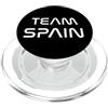 Team Spain Modern Futuristic White Font PopSockets PopGrip per MagSafe