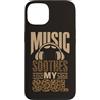 Music Soothes My Soul Custodia per iPhone 13 Music Soothes My Soul Cuffie Audio Lover macchie animali