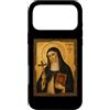 Icona di Santa Caterina da Bologna Custodia per iPhone 17 Pro Max Elegante Icona Cattolica di Santa Caterina da Bologna