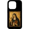 Icona di Santa Caterina da Bologna Custodia per iPhone 15 Pro Elegante Icona Cattolica di Santa Caterina da Bologna