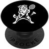 Funny Aussie Badminton Player Dog Design Australian Shepherd Badminton Sport Vintage Dog Lover PopSockets PopGrip Adesivo
