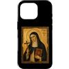 Icona di Santa Caterina da Bologna Custodia per iPhone 16 Pro Elegante Icona Cattolica di Santa Caterina da Bologna