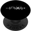 Herzschlag Frisör Beruf Friseur Haare sc battito cardiaco parrucchiere professionale parrucchiere taglio capelli PopSockets PopGrip Adesivo