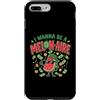 Cute Fruit Cartoon Joke for Food Lovers Custodia per iPhone 7 Plus/8 Plus Divertente cibo gioco di parole anguria melonaire amante dei soldi