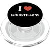 Nourriture France Cadeau Croustillons dr Nourriture Croustillons Humour I love Croustillons PopSockets PopGrip per MagSafe