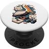 Animal Birdwatching Birdwatcher Gifts Pelican Enthusiast Sea Bird Birder Beach PopSockets PopGrip Adesivo