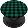 Preposh Nero Verde Gingham Preppy Estetica Girly Moda Trendy PopSockets PopGrip Adesivo