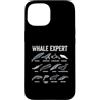 Ocean Life Marine Biology Whale Species Custodia per iPhone 15 Whale Expert - Gattera Beluga Narvalo, colore: Blu