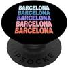 Cool Repeated Barcelona Catalunya Gift I Funny Modern Repetitive Text Design Barcelona Spain PopSockets PopGrip Adesivo